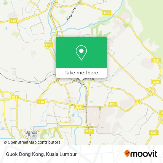 Peta Guok Dong Kong
