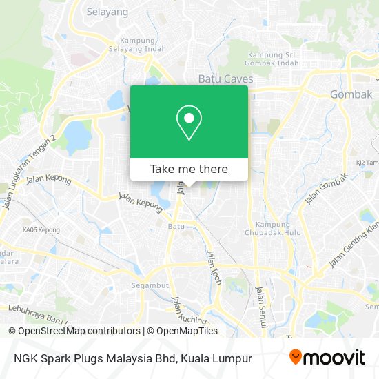 NGK Spark Plugs Malaysia Bhd map
