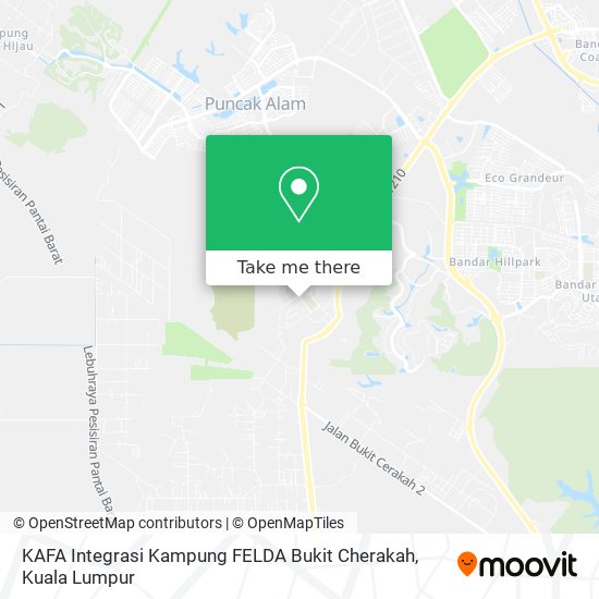 Peta KAFA Integrasi Kampung FELDA Bukit Cherakah