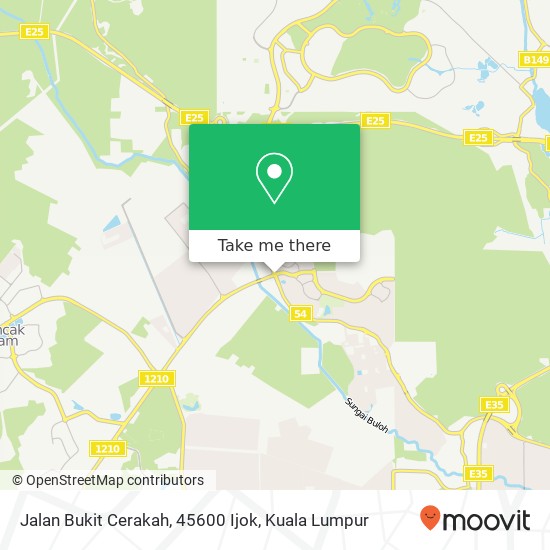 Peta Jalan Bukit Cerakah, 45600 Ijok