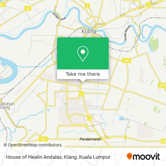 House of Healin Andalas, Klang map