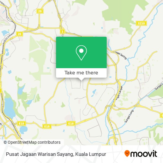 Pusat Jagaan Warisan Sayang map