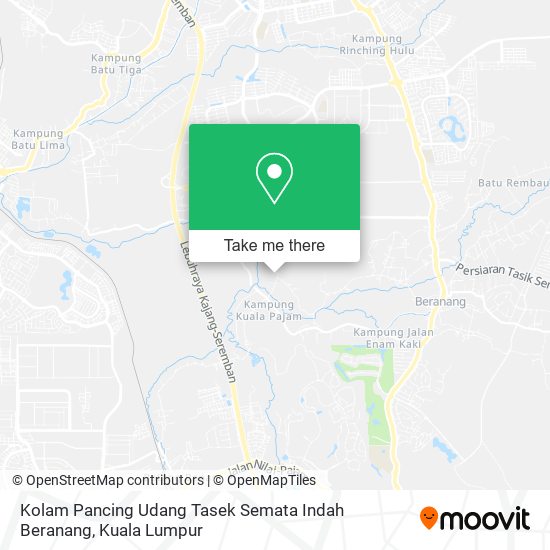 Peta Kolam Pancing Udang Tasek Semata Indah Beranang, 43700 Beranang