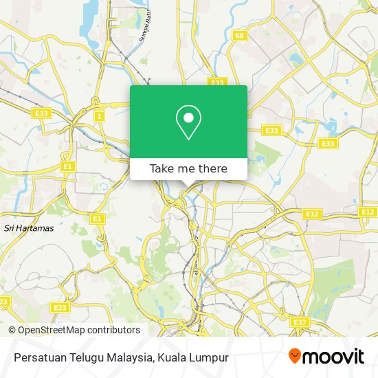 Persatuan Telugu Malaysia map