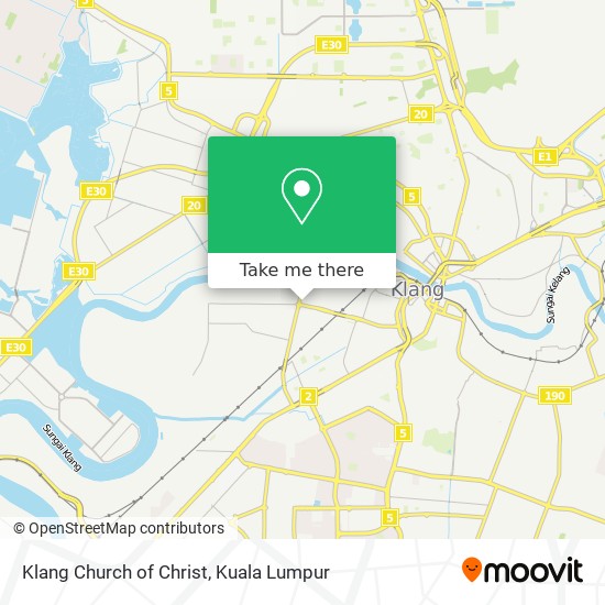 Klang Church of Christ map