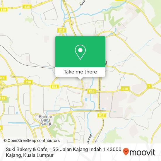 Suki Bakery & Cafe, 15G Jalan Kajang Indah 1 43000 Kajang map