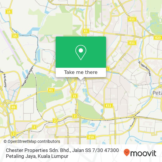 Chester Properties Sdn. Bhd., Jalan SS 7 / 30 47300 Petaling Jaya map