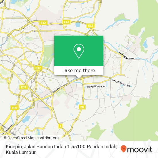 Kinepin, Jalan Pandan Indah 1 55100 Pandan Indah map