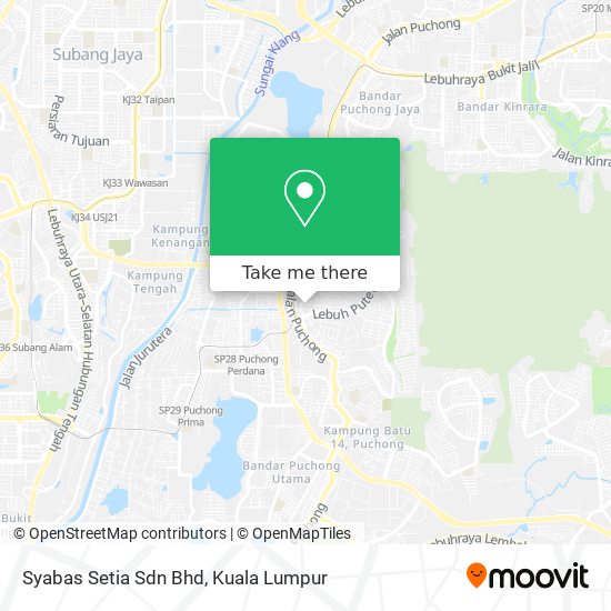 Syabas Setia Sdn Bhd map