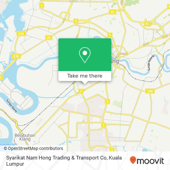 Peta Syarikat Nam Hong Trading & Transport Co