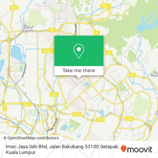 Imec Jaya Sdn Bhd, Jalan Bakubang 53100 Setapak map