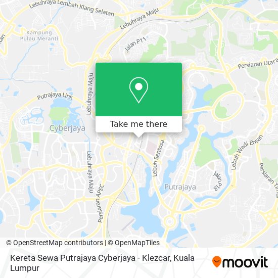 Peta Kereta Sewa Putrajaya Cyberjaya - Klezcar
