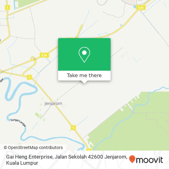 Gai Heng Enterprise, Jalan Sekolah 42600 Jenjarom map