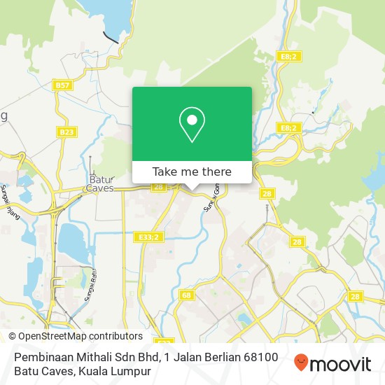 Peta Pembinaan Mithali Sdn Bhd, 1 Jalan Berlian 68100 Batu Caves