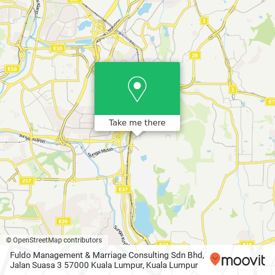 Fuldo Management & Marriage Consulting Sdn Bhd, Jalan Suasa 3 57000 Kuala Lumpur map