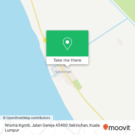 Peta Wisma Kgmb, Jalan Gereja 45400 Sekinchan