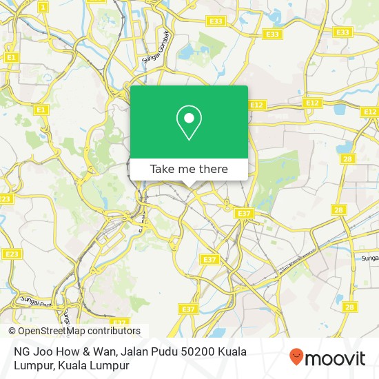 NG Joo How & Wan, Jalan Pudu 50200 Kuala Lumpur map