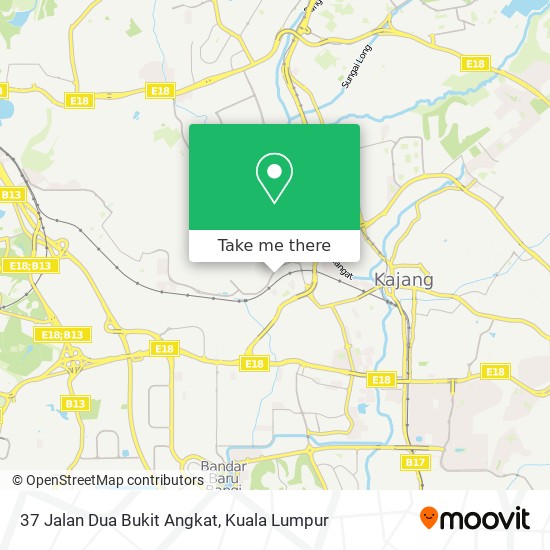 37 Jalan Dua Bukit Angkat map