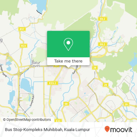 Bus Stop-Kompleks Muhibbah map