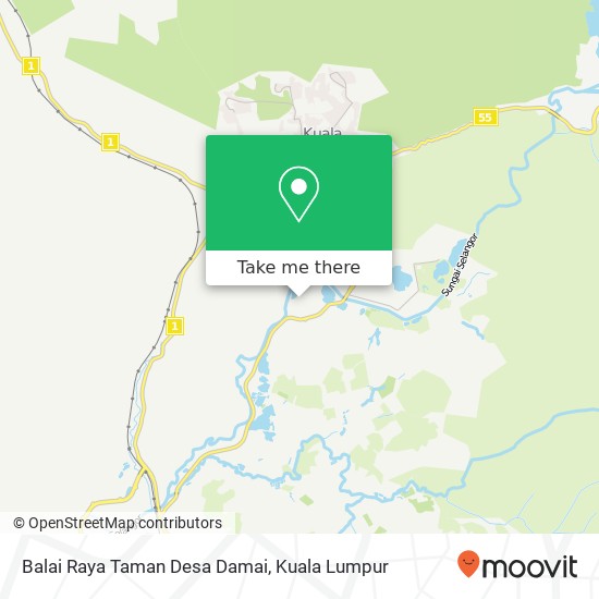 Balai Raya Taman Desa Damai map