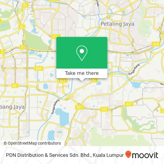 PDN Distribution & Services Sdn. Bhd. map