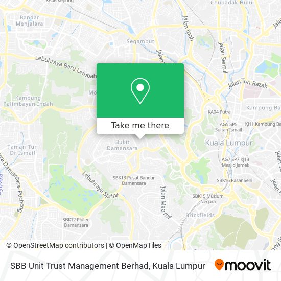 SBB Unit Trust Management Berhad map