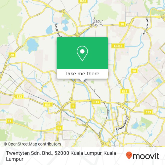 Twentyten Sdn. Bhd., 52000 Kuala Lumpur map