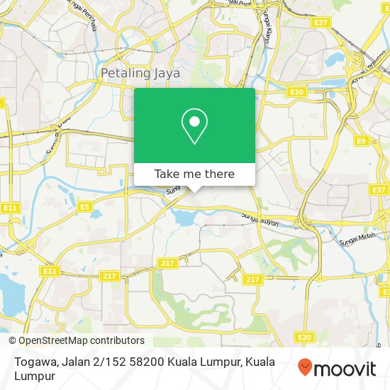 Peta Togawa, Jalan 2 / 152 58200 Kuala Lumpur