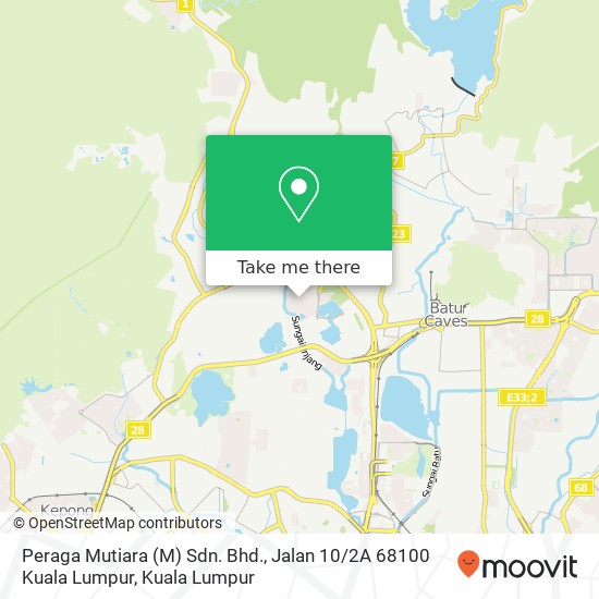 Peraga Mutiara (M) Sdn. Bhd., Jalan 10 / 2A 68100 Kuala Lumpur map