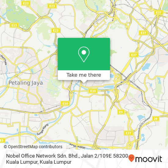 Nobel Office Network Sdn. Bhd., Jalan 2 / 109E 58200 Kuala Lumpur map