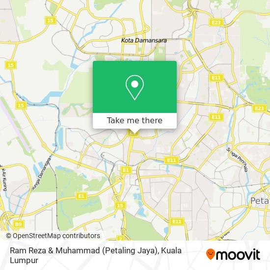 Peta Ram Reza & Muhammad (Petaling Jaya)