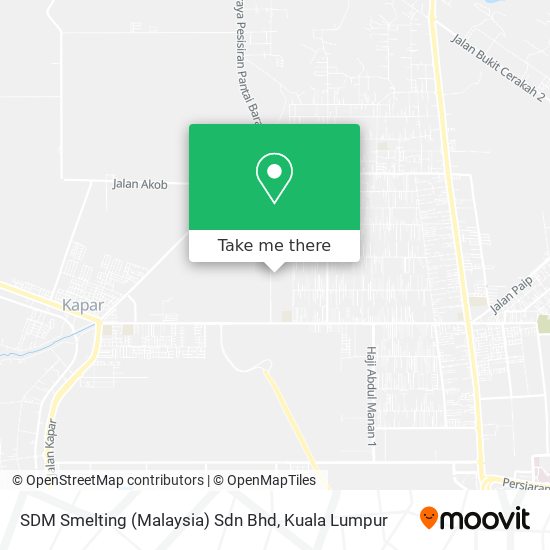 Peta SDM Smelting (Malaysia) Sdn Bhd
