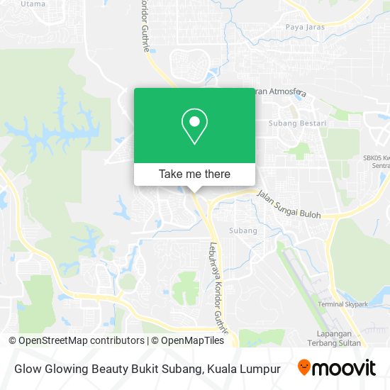 Glow Glowing Beauty Bukit Subang map