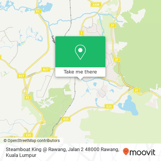 Peta Steamboat King @ Rawang, Jalan 2 48000 Rawang