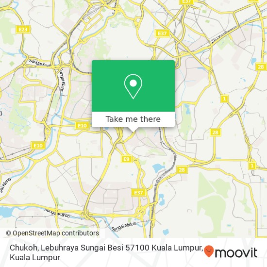 Chukoh, Lebuhraya Sungai Besi 57100 Kuala Lumpur map