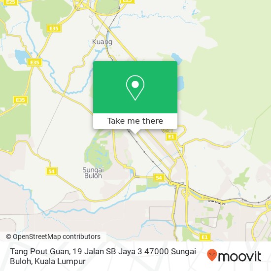 Tang Pout Guan, 19 Jalan SB Jaya 3 47000 Sungai Buloh map