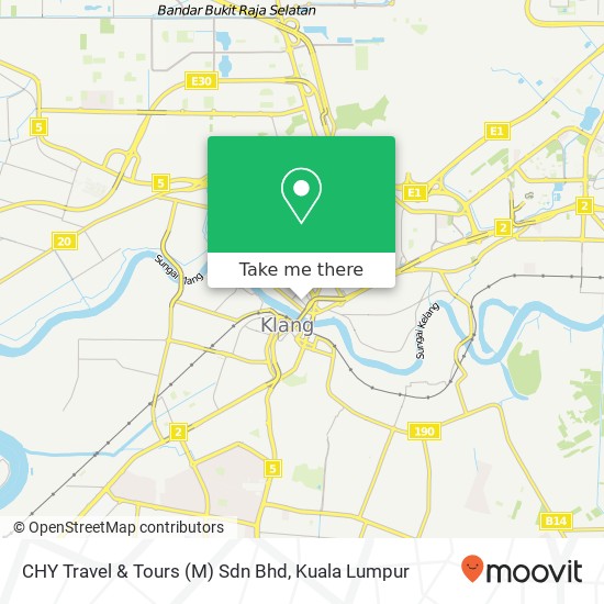 Peta CHY Travel & Tours (M) Sdn Bhd