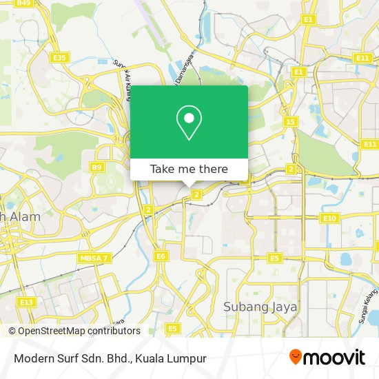 Modern Surf Sdn. Bhd. map