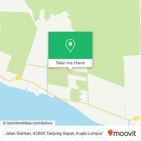 Peta Jalan Siantan, 42800 Tanjong Sepat
