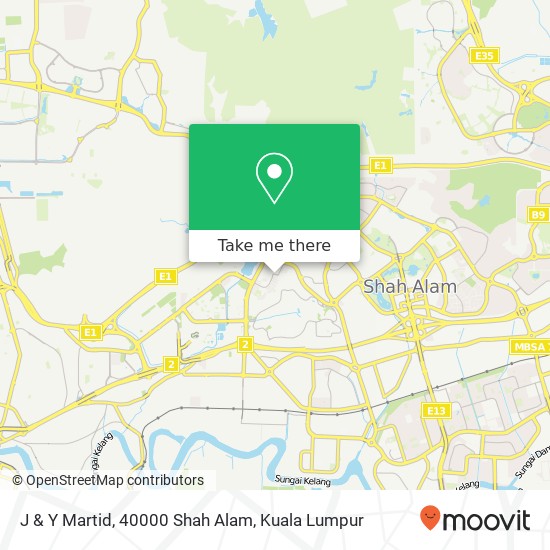 J & Y Martid, 40000 Shah Alam map