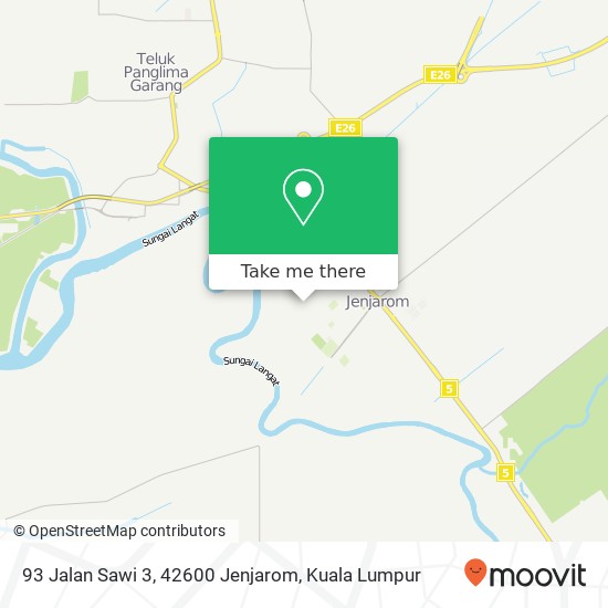 Peta 93 Jalan Sawi 3, 42600 Jenjarom