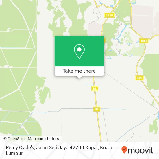 Peta Remy Cycle's, Jalan Seri Jaya 42200 Kapar
