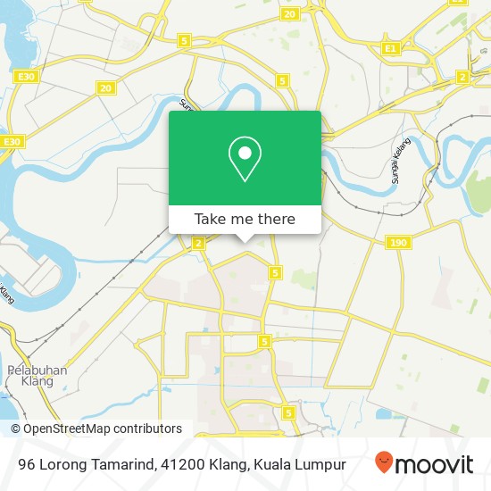 96 Lorong Tamarind, 41200 Klang map