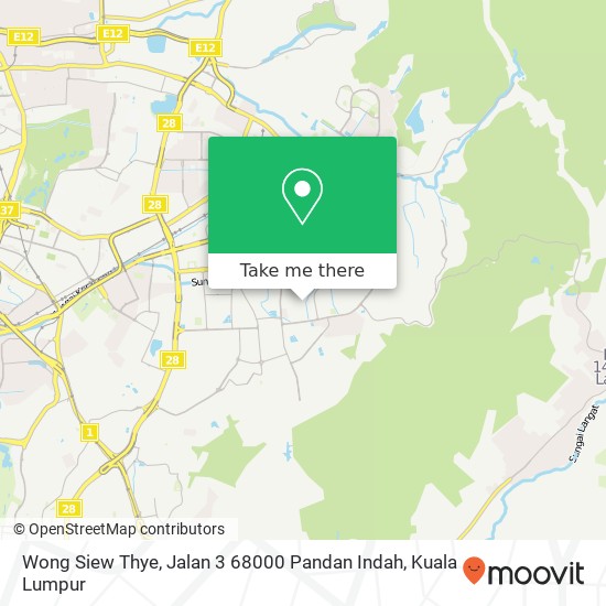 Wong Siew Thye, Jalan 3 68000 Pandan Indah map