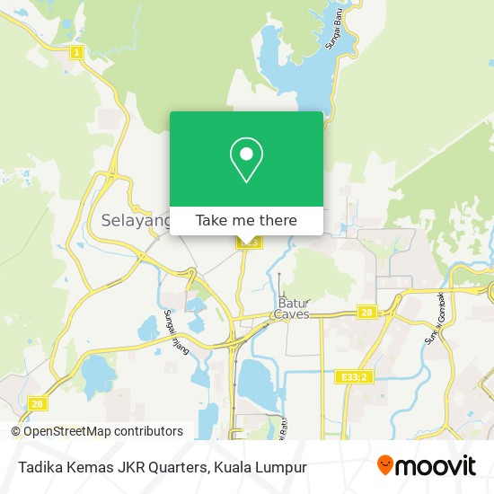 Tadika Kemas JKR Quarters map