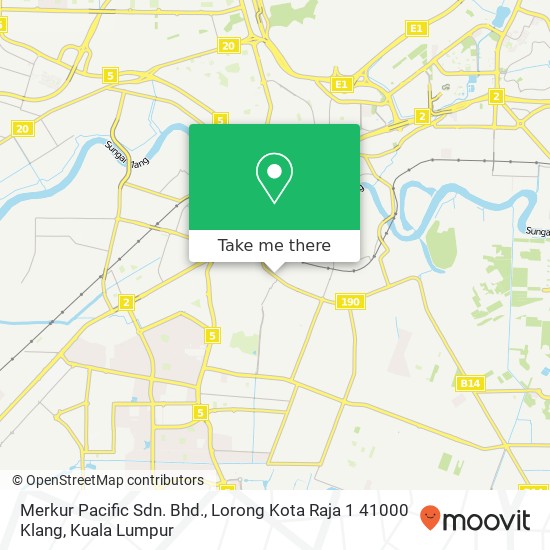 Merkur Pacific Sdn. Bhd., Lorong Kota Raja 1 41000 Klang map