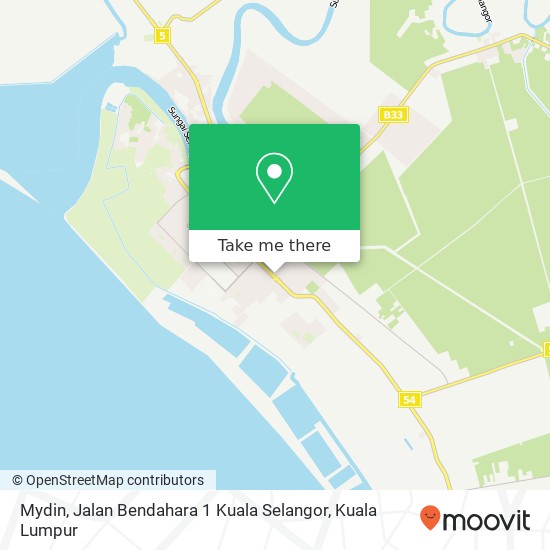 Peta Mydin, Jalan Bendahara 1 Kuala Selangor