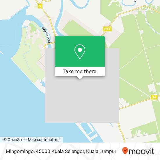Peta Mingomingo, 45000 Kuala Selangor