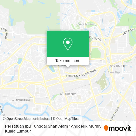 Persatuan Ibu Tunggal Shah Alam ' Anggerik Murni' map