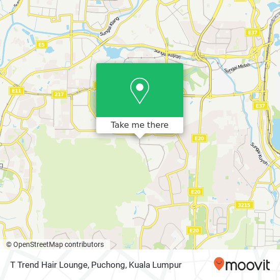 T Trend Hair Lounge, Puchong map